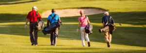 A group of golfers