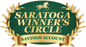 Saratoga Winner's Circle Savings Green and Gold Logo